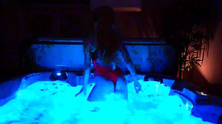 Amateur striptease and Solo masturbation