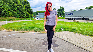 Courage in the parking lot... And I just couldn't resist