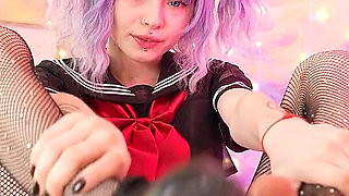 Schoolgirl Panty Stuffing and Creampie