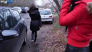 Amirah Adara Finds Lucky Dude for Quick Kitchen Fuck with Shalina Devine