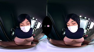 Mexicana blowjob with her big boobs