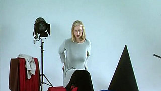 This German Blondie Likes to Show Her Perfect Tits on Casting