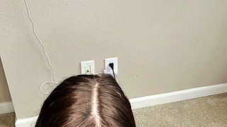 Close up teen pussy gaping action