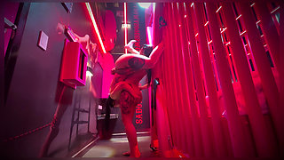 Lesbian Tinder Date at Motel Ends in Rimjob - Anitta Miller & Sweet Kimmi