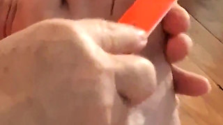 Big Beauty Nurse Vicki Cuts Boyfriends Toe Nails He Has Stinky Dirty Feet