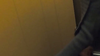 Fucking and Pegging in a Elevator - Excitement Not Getting Caught