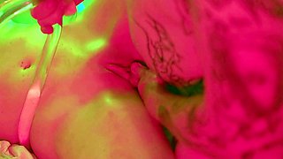 Oiled and Fucked with XLong Dildo Double Penetration