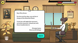 Hentai Game - Problematic Student - Detention LVL 1 - - Erotic Teacher