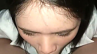 Tiny Asian Model Blowjob Deepthroat Swallows