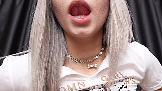 Busty Blonde Teases Again with Her Juicy Tits - Breasts Close-up - Cum on Tits!