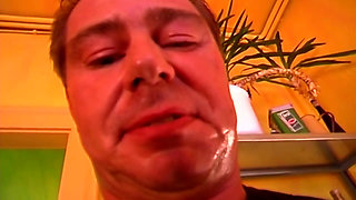 Chain Stuffed Pussy Stretched Wide by Horny Mature Babe