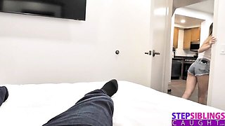 Step Siblings Caught featuring Jay Romero and Molly Little's big cock smut
