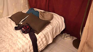 POV My Girlfriend Rides Me After the GYM Sweaty and Horny