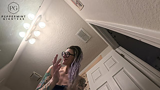 6.7 Tall Amazon Shower Routine POV Overhead Giantess Goddess