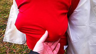 Tits Slap in Autumn