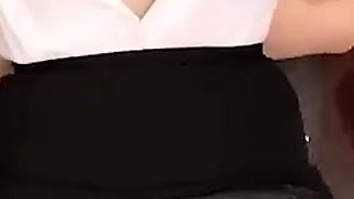 Close up POV of teen sucking cock