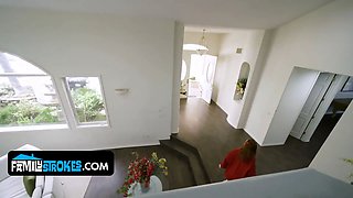 Tiny sister madi collins detects fresh feelings at her stepbrother's place