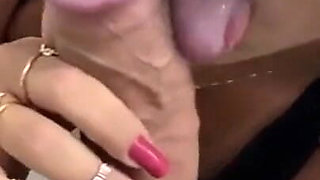 Naughty Blonde From the Gym Sucking Cock