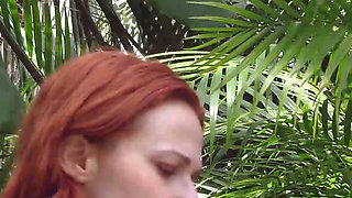 Sarah Calanthe and Nikita Foxx Play in the Garden