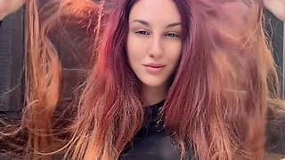 Italian Big Tits MILF Artemisia Love Long Hair Fetish Outdoor