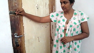 Desi Aunty on Her Night Dress