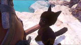 Wild Life. Ebony girl gets destroyed by big monster cock