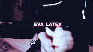 Hot domina Eva Latex play with a dick CBT toys BDSM kink femdom fetish Milf mature mistress blonde