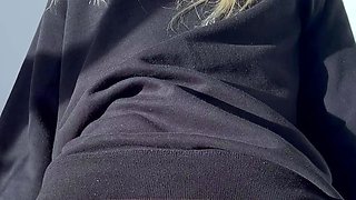 Hot blonde ass getting doggystyle in toilet