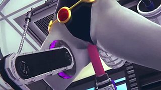 Cyborg's Sex Machine Traps Raven