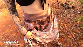 Roadside Ride! Dreadhot Gives a Filthy Blowjob on a Desert Dirt Road