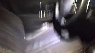 Fanny Squirting Redhead Skinny Amateur POV Handjob in Car - Cum in Sister-in-Law's Dirty Panties Taboo Fetish
