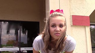 Liza's lusty lips devour JMac in a steamy BJ