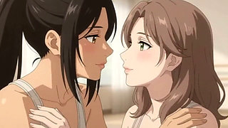 Lesbian Partner Yoga Turns Intimate