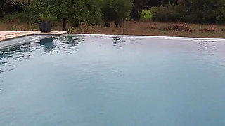 My Darling Fucks Me in the Pool of the Villa!