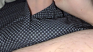 Step Son Recives Handjob from the best step mom in the world, how to jerk off big cock