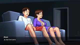 Naughty mommy with wet vagina wants her boyfriend to make love to her all day long - Summertime Saga