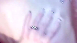 Horny blonde skinny teen Lacy at wild bukkake party