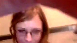 Blondie With Glasses: Doggy, Cowgirl  Amateur Porn