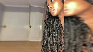 Ebony BBW Striptease & Multiple Squirt Masturbation
