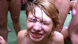 Blonde milf group sex