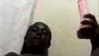 Chocolate African Girl plays with me