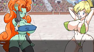 Caulifla gets her hands on some massive old man meat in this Dragon Ball parody hookup