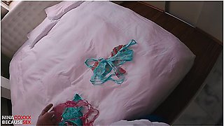 Nina Coxxx - Hot Blonde Stepmom Gets Fucked By Stepson While Dad Is At Work