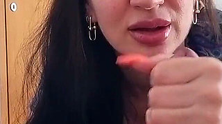 Orange Almond Nails Countdown Handjob