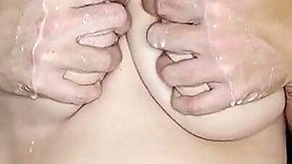 Big Tits Squeezed and Nipples Tugged