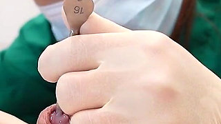 Sounding with Handjob Patients POV