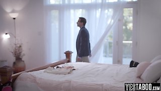 Busty petite Asian teen fucks an officer