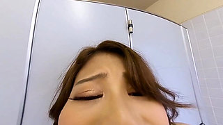 A Tanned Girl with Beautiful Big Tits Got Really Horny! 1/3