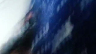 Pussy Pounded and Creampied in Doggy Style by a Big Black Cock While Cuckold Is at Living Room