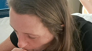 I Suck Him From Soft to 9 Inches, His Cock Is so Big!